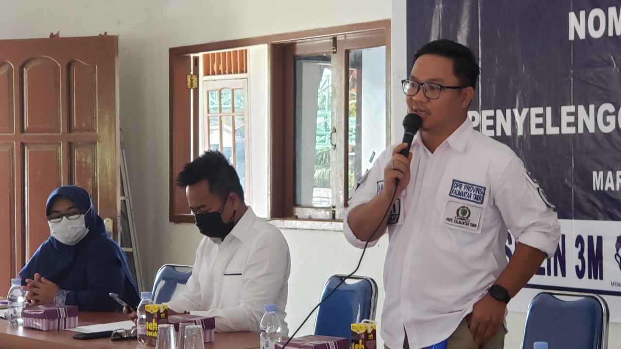 KEGIATAN SOSIALISASI PERDA ANGGOTA FRAKSI PAN DPRD KALTIM M NASIRUDDIN.
