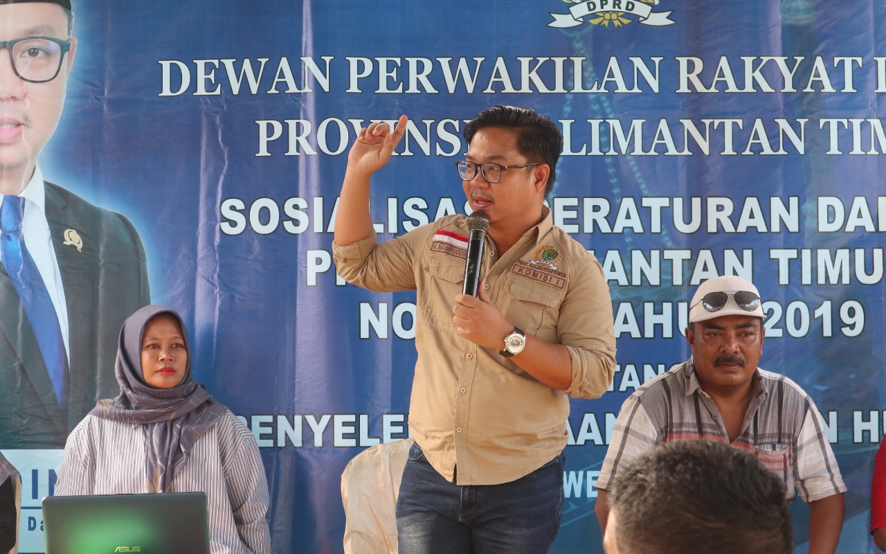 BERIKAN PEMAHAMAN : M Nasiruddin saat memberikan pemahaman terkait pentingnya bantuan hukum bagi masyarakat kurang mampu