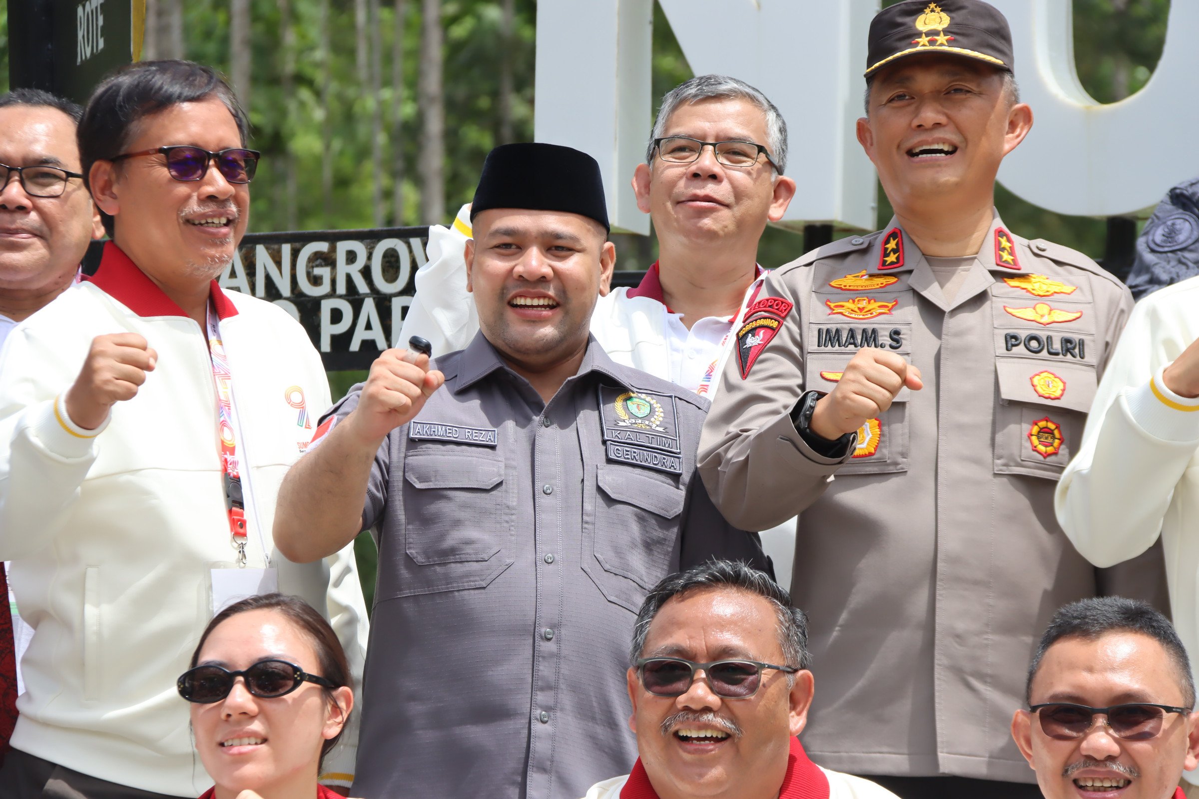 PUNCAK PERINGATAN: Komisi IV DPRD Kaltim Akhmed Reza Fachlevi saat menghadiri acara Puncak Peringatan Sumpah Pemuda Ke- 94 di Titik Nol Ibu Kota Nusantara (IKN), Jumat (28/10).