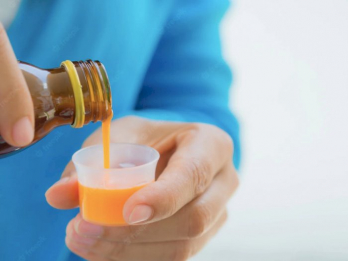 Foto : Ilustrasi Obat Sirup Yang Dilarang Untuk Diedar dan Dikonsumsi.