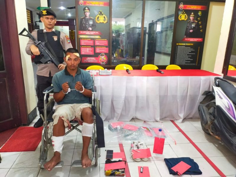Foto: Pelaku MU saat diamankan di Polres Nunukan (Istimewa)