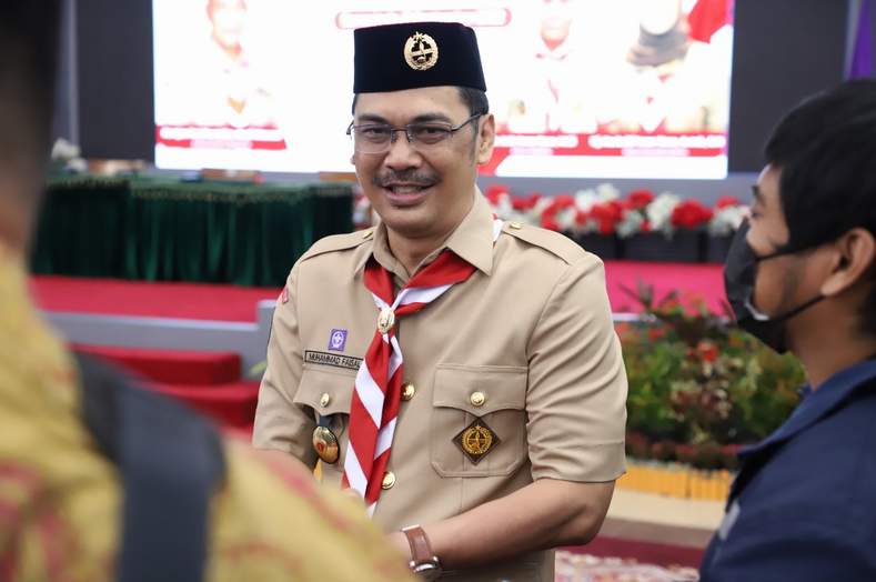 FOTO : Wakil Ketua Bidang Kehumasan dan Informatika Kwarda Kaltim, Muhammad Faisal.