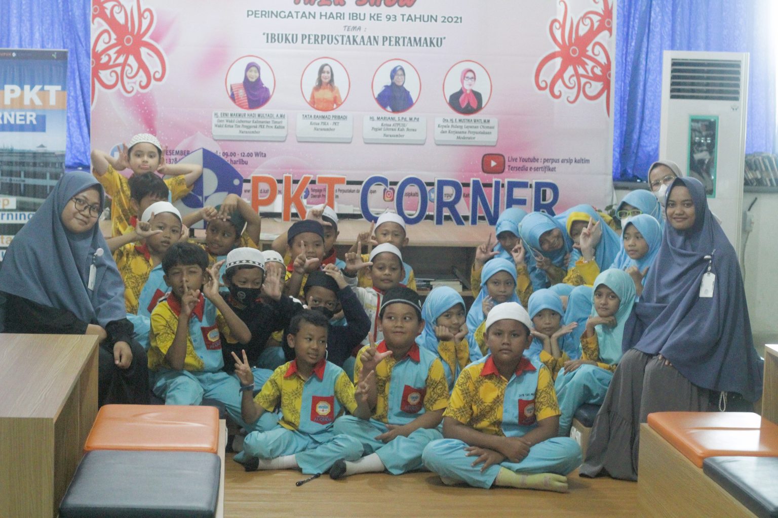 ILMU BARU: Kunjungan sekolah sering dilakukan di Dinas Perpustakaan dan Kearsipan (DPK) Kaltim sebagai ilmu baru bagi siswa.