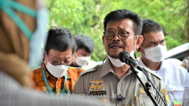 Menteri Pertanian (SuaraSulsel.id / DKSR Unhas)