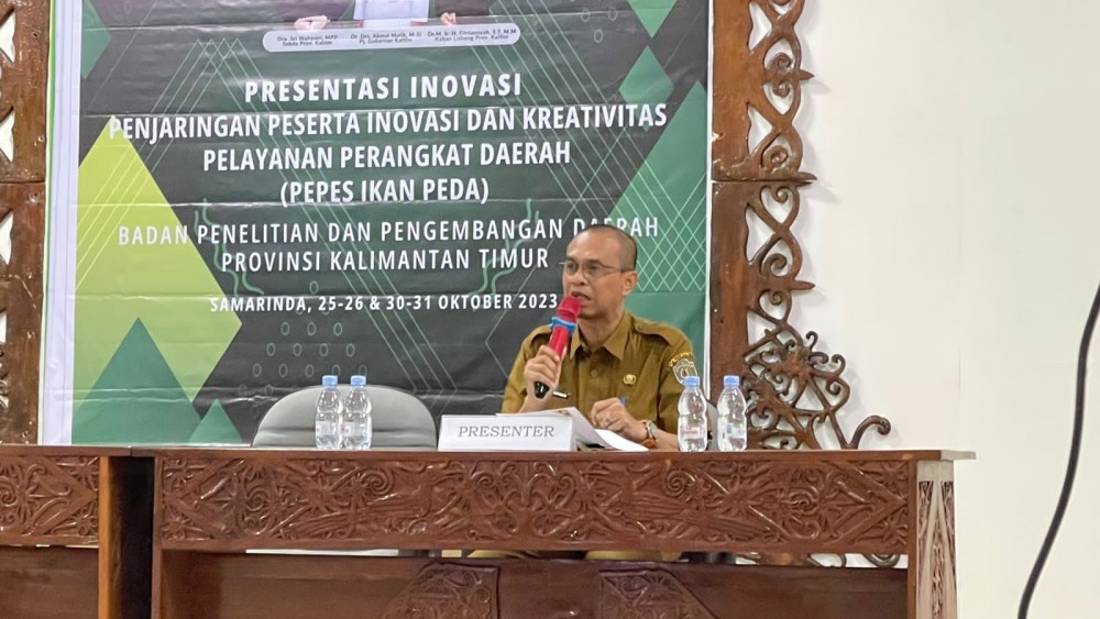 MEMBANGGAKAN: Kepala Dinas Perkebunan Kaltim Ahmad Muzakkir optimis inovasi OPD-nya bisa menjadi yang terbaik.
