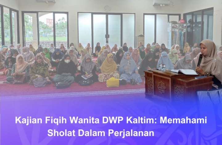 PERKUAT SPIRITUAL: Para anggota DWP Kaltim menyimak paparan Ustazah Hayati Fasiha yang mengulas seputar pentingnya menjaga salat dalam kondisi apapun.