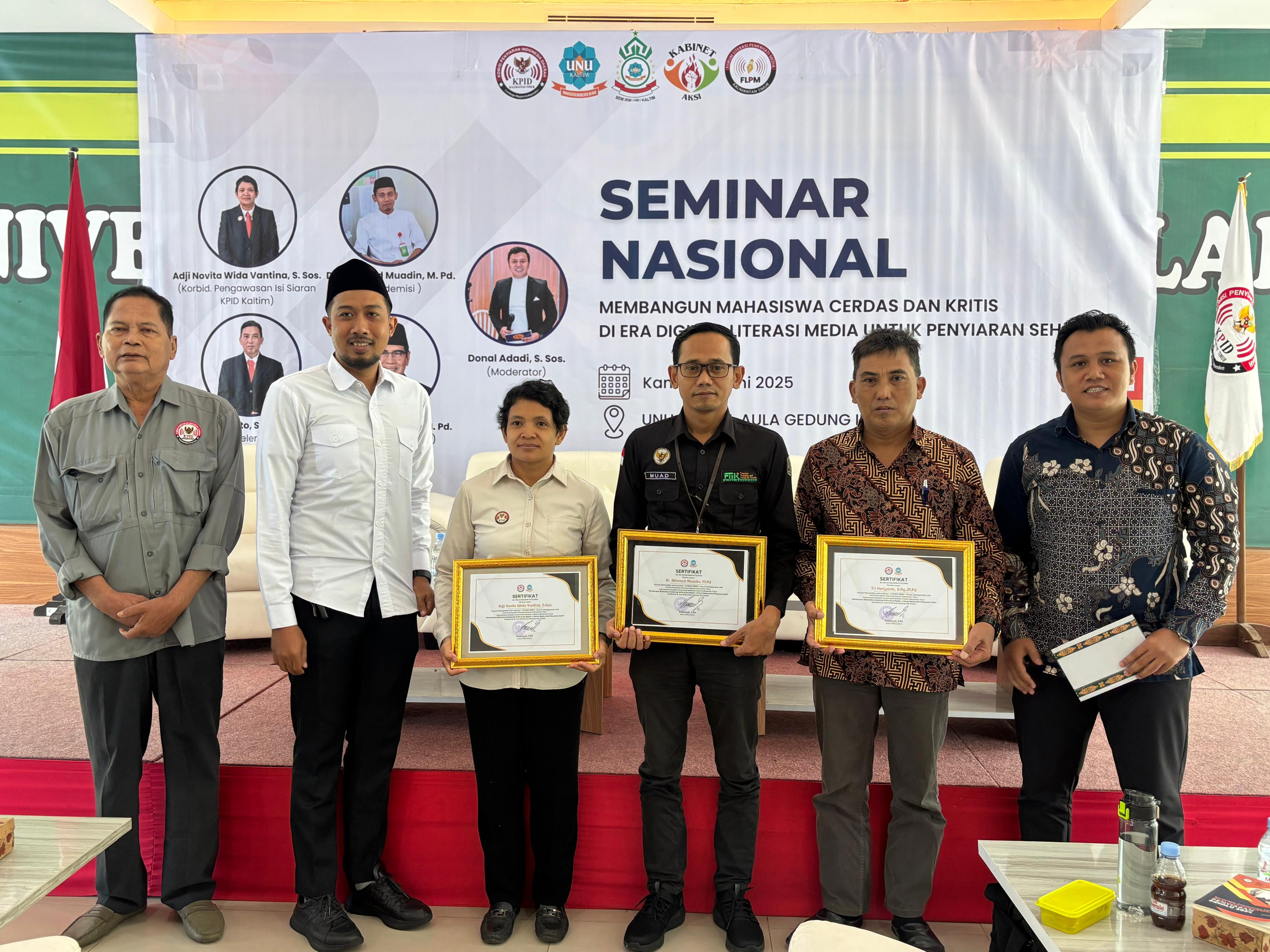 Seminar Nasional Membangun Mahasiswa Cerdas dan Kritis di Era Digital: Literasi Media untuk Penyiaran Sehat