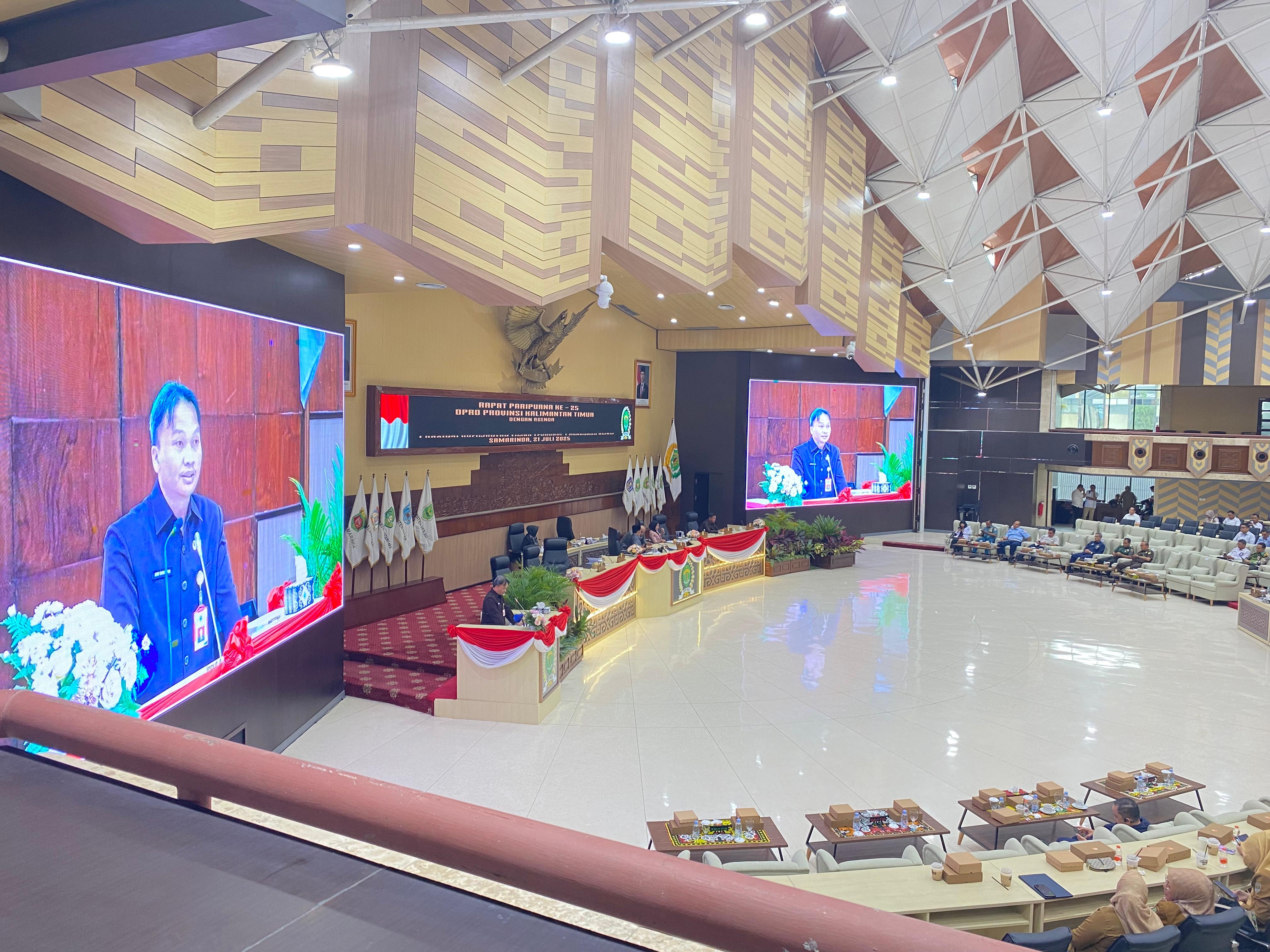 Suasana Rapat Paripurna DPRD Kaltim ke-25
