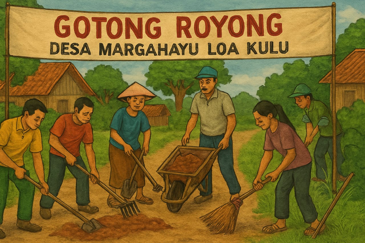ilustrasi gotong royong