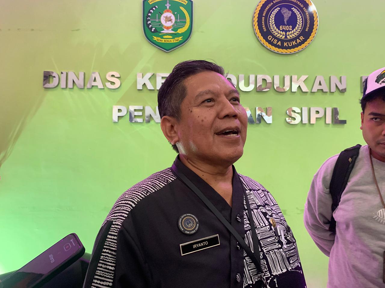 Kepala Disdukcapil Kukar Muhammad Iryanto. (garispena)