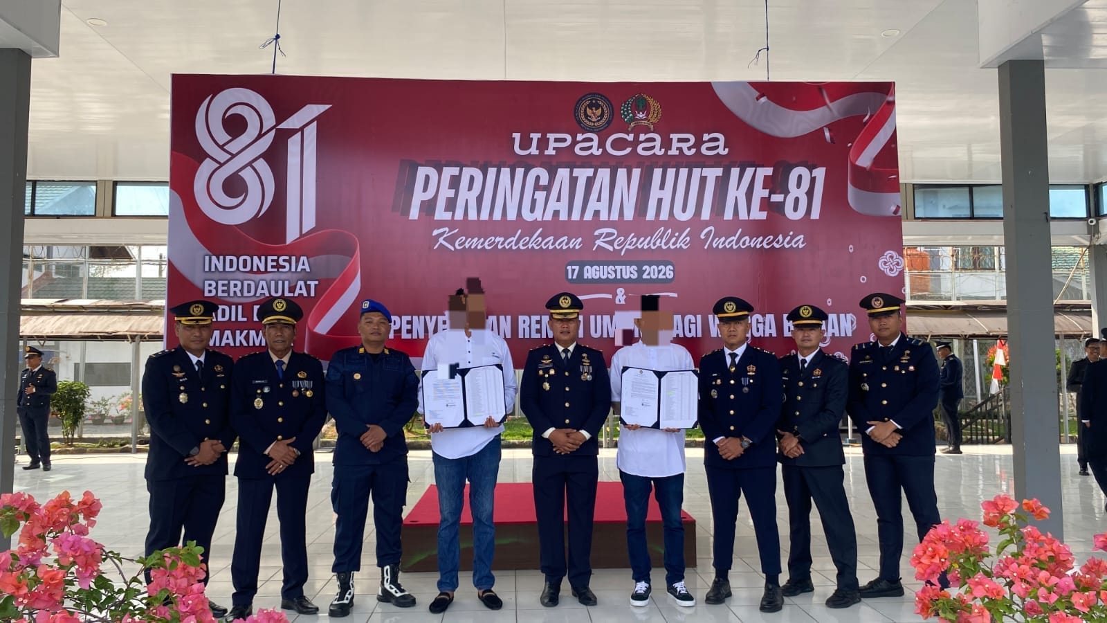Foto: Narapidana saat mendapatkan remisi di Lapas Narkotika Kelas II A Samarinda (istimewa)