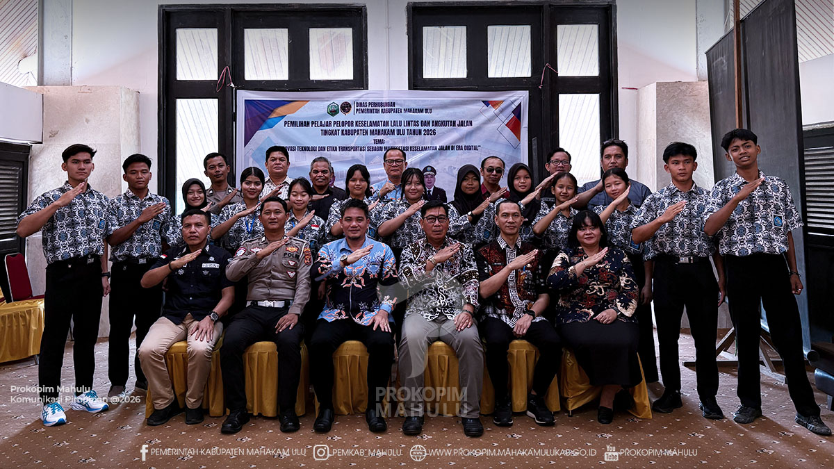 Bupati (Wabup) Mahulu, Suhuk bersama Pelajar Pelopor Keselamatan Lalu Lintas